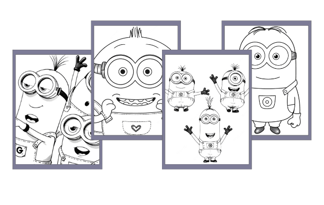 Desenhos dos Minions para colorir