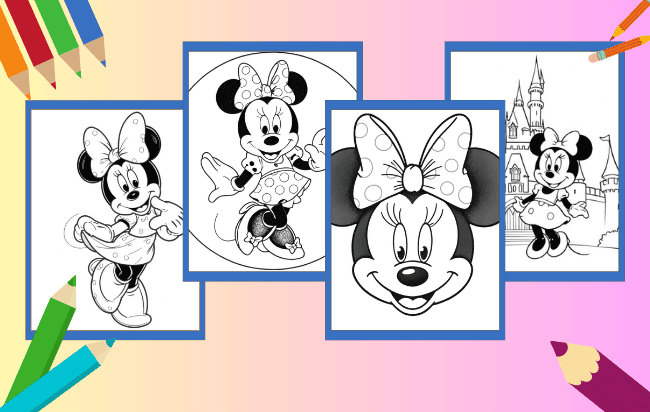 Desenhos da Minnie para colorir
