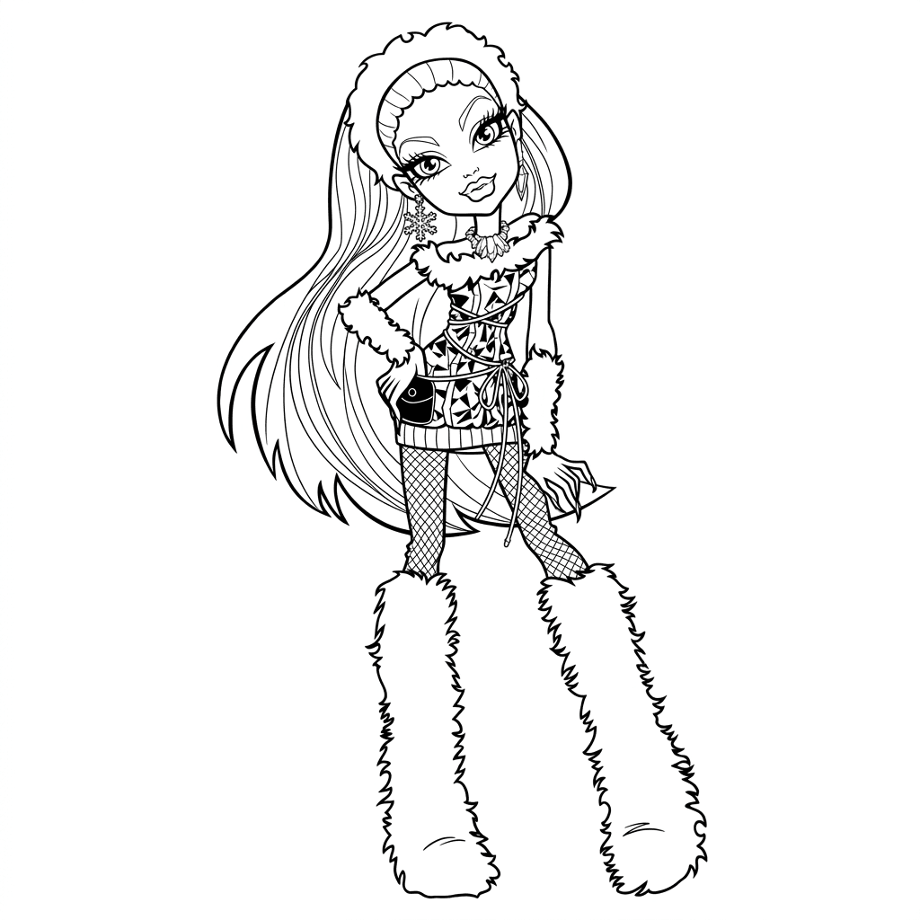 Abbey Bominable para colorir