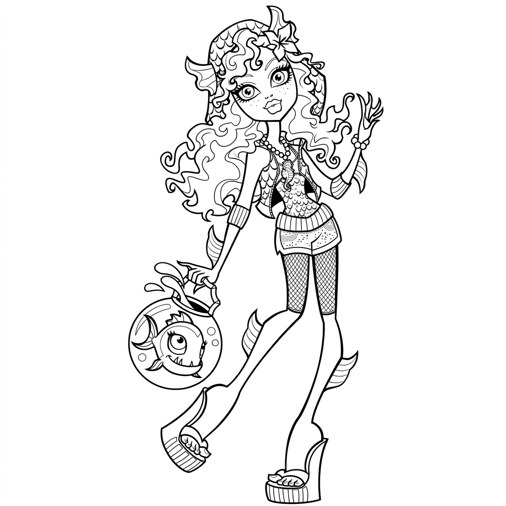 Lagoona Blue para colorir