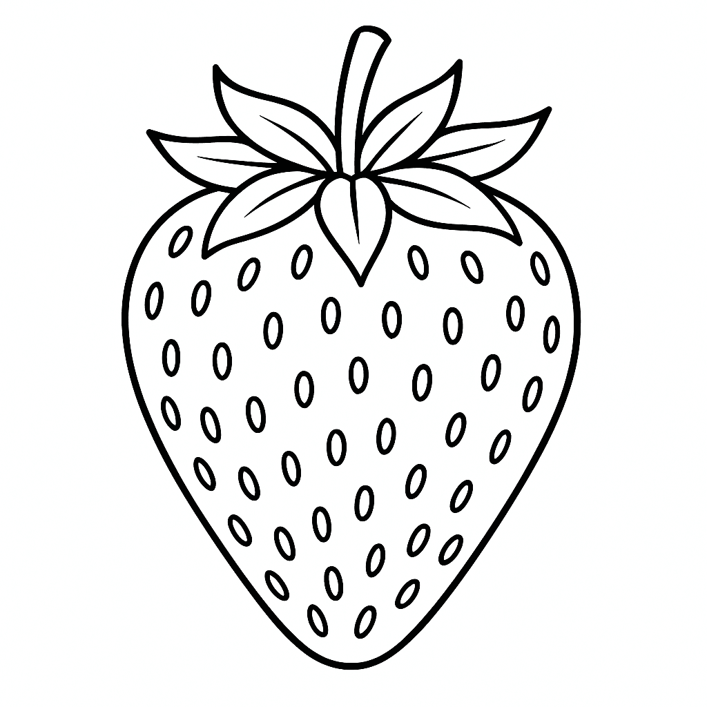 Morango para colorir