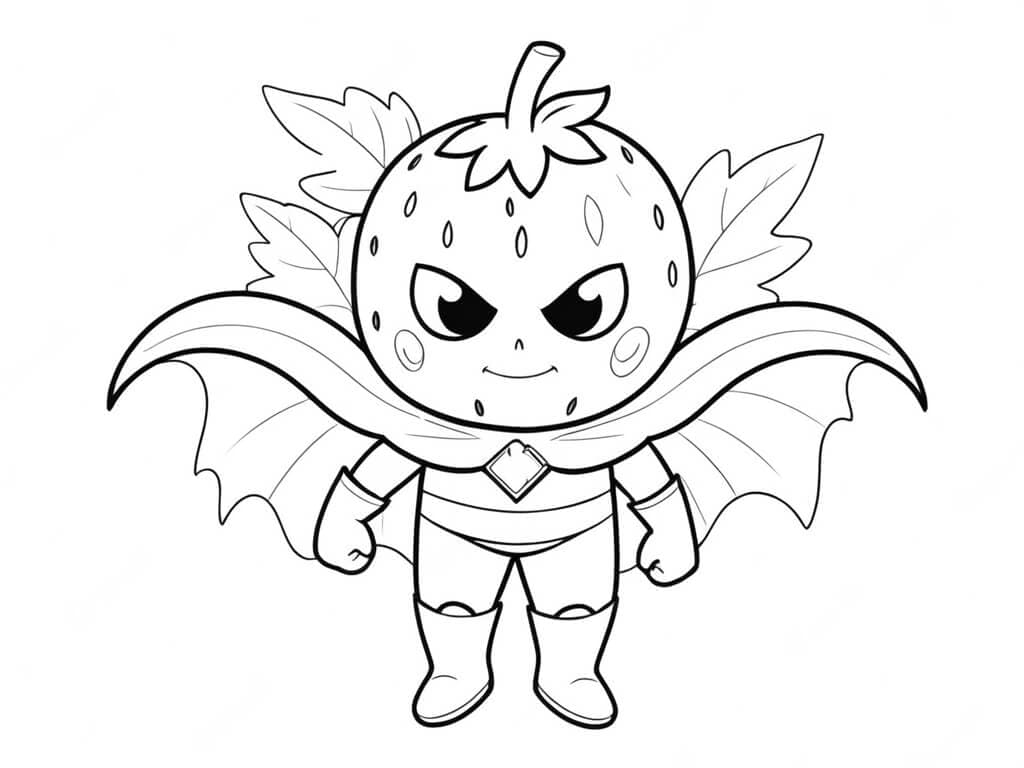 Supermorango para colorir