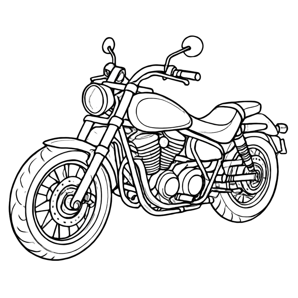 Moto para colorir