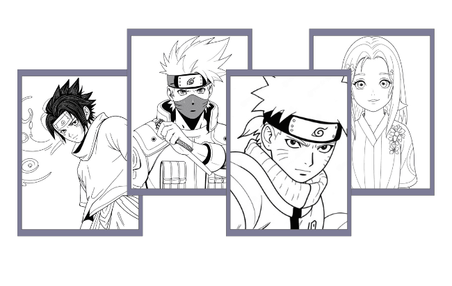Desenhos do Naruto para colorir