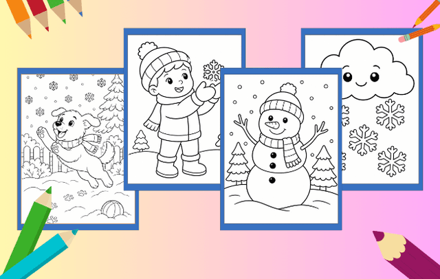 Neve para Colorir