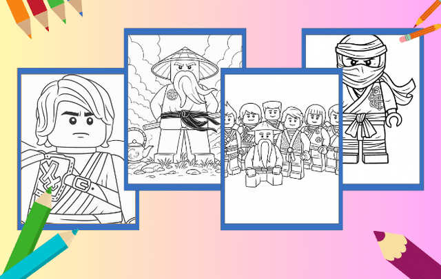 Desenhos de Ninjago para colorir