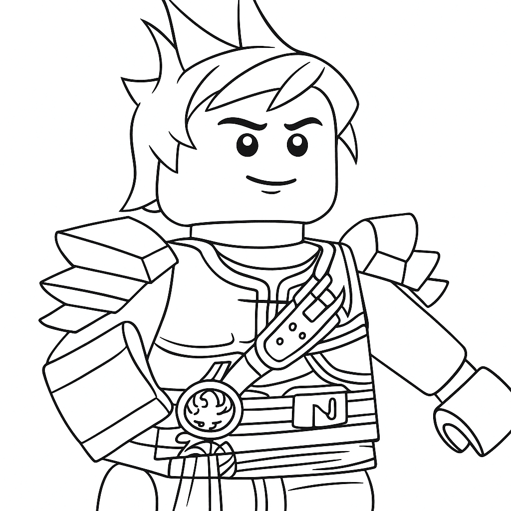 Kai Ninjago para colorir