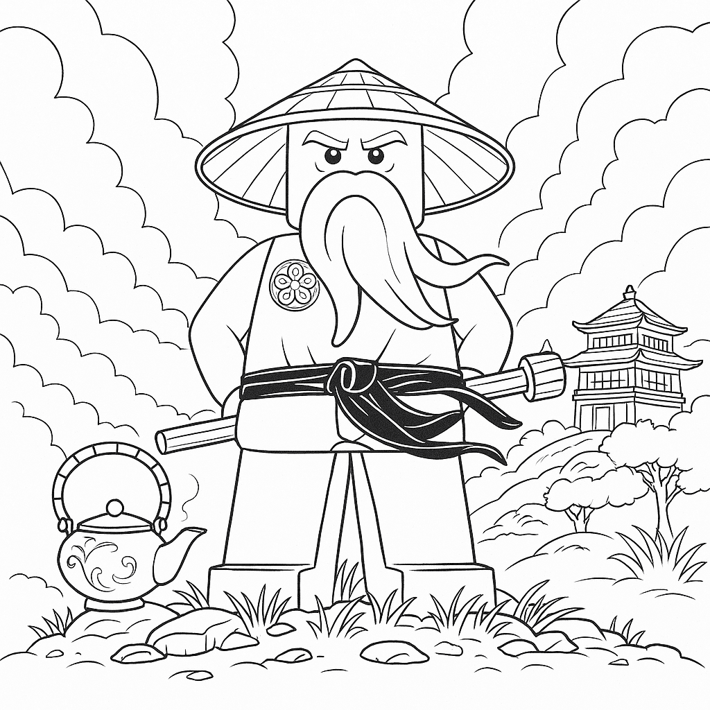 Wu Ninjago para colorir