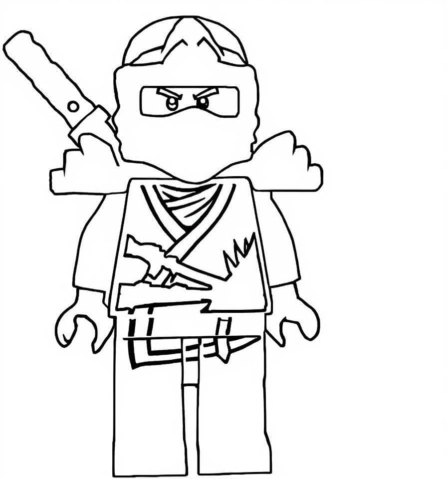 Zane Ninjago para colorir