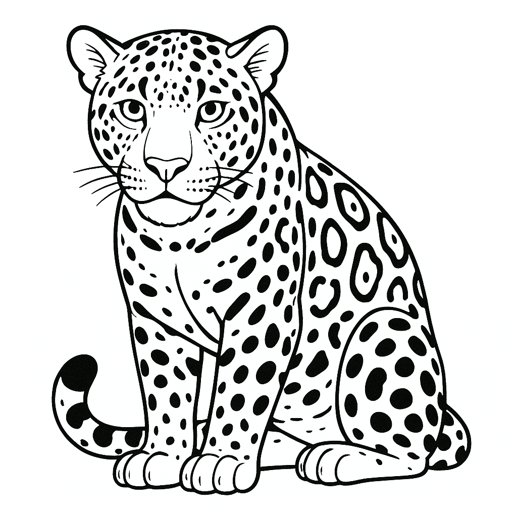 Onça para colorir