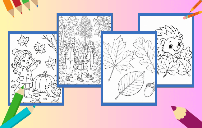 Outono para Colorir