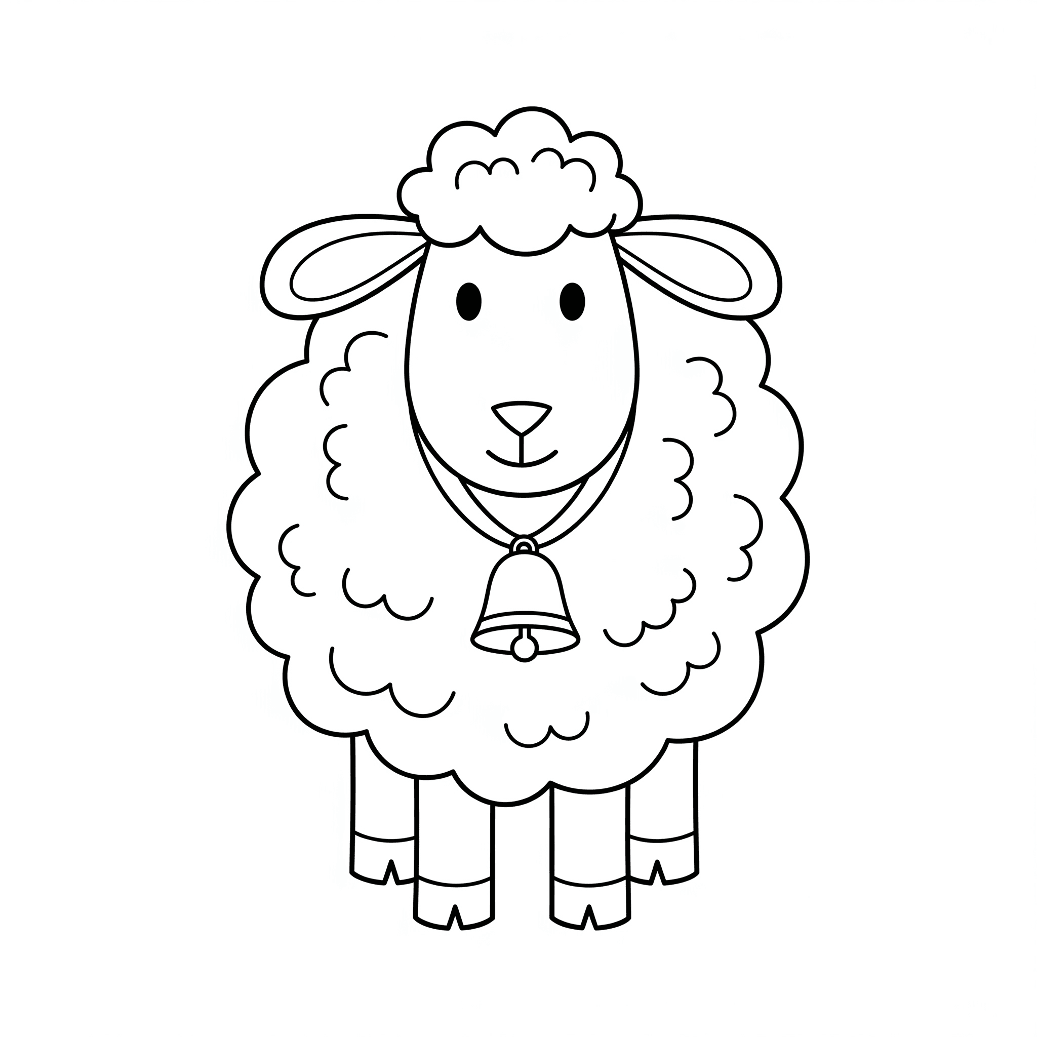 Ovelha educação infantil para colorir
