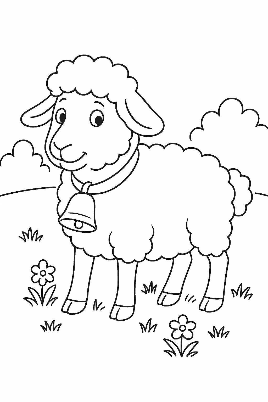 14 Desenhos de Ovelha para colorir e imprimir