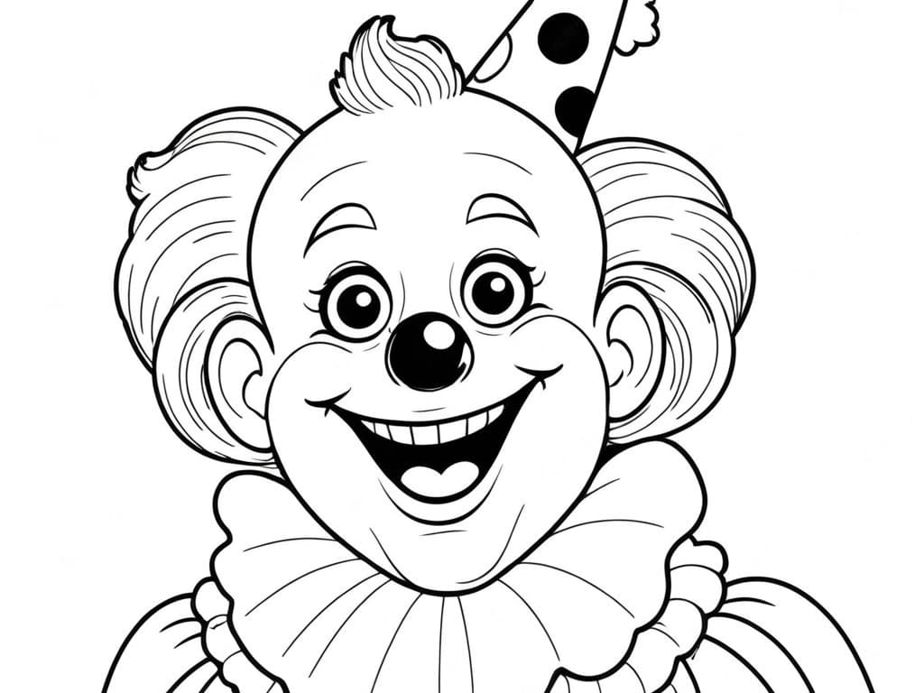 palhaço desenho para colorir