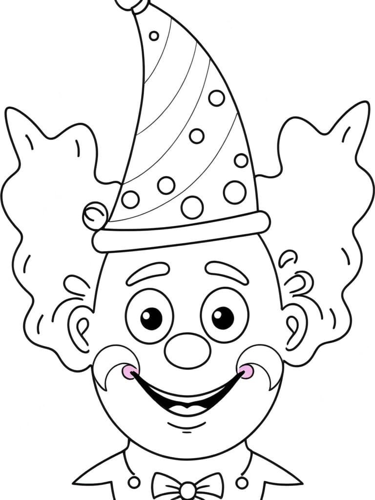 palhaço desenho para colorir