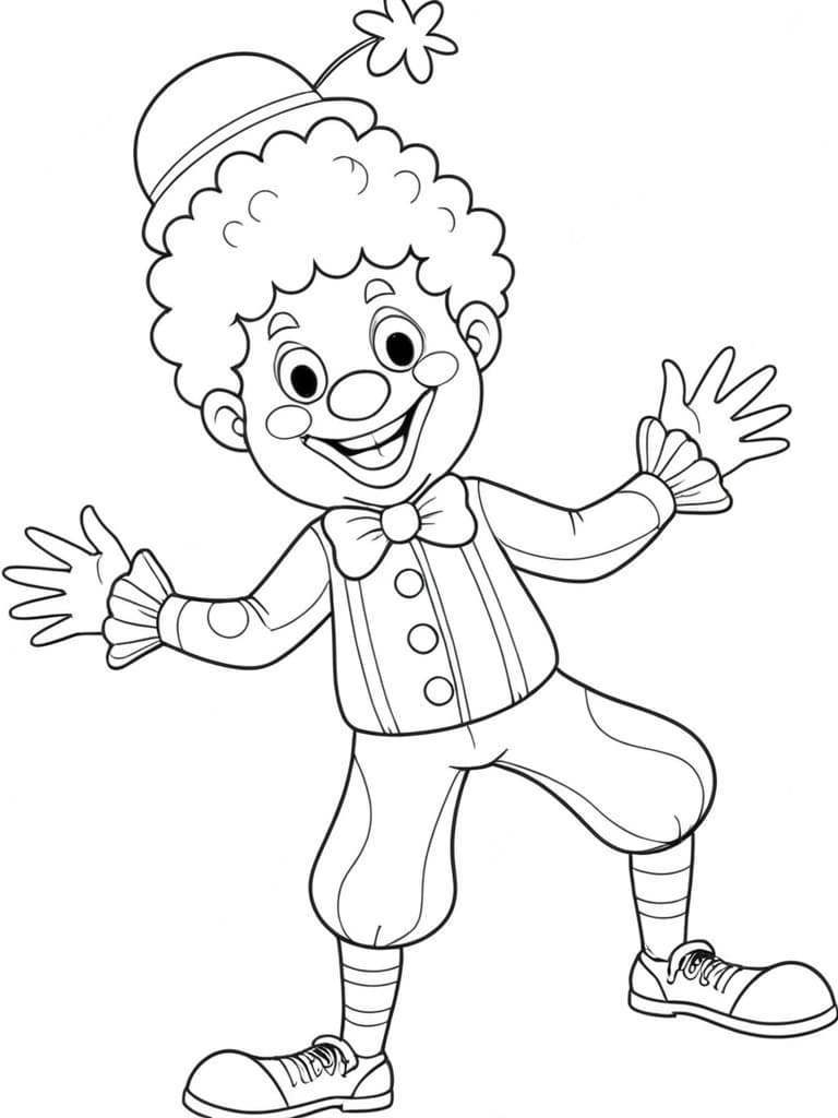 palhaço desenho para colorir