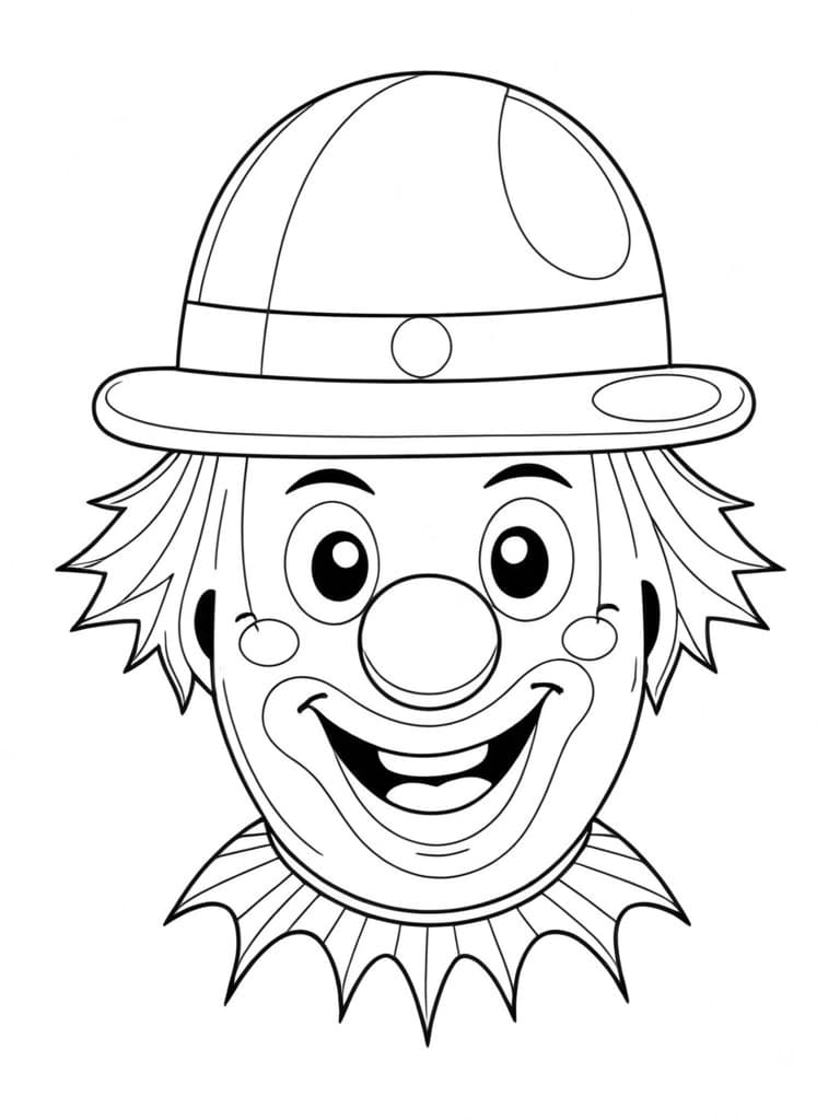 palhaço desenho para colorir