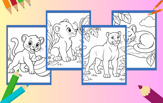 Pantera para Colorir