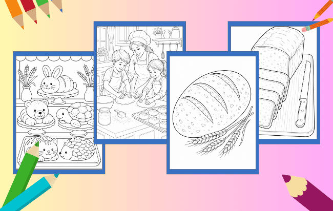 Pão para Colorir