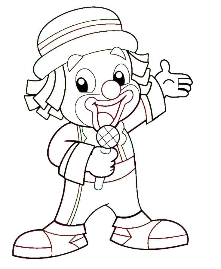 Patati cantando para colorir