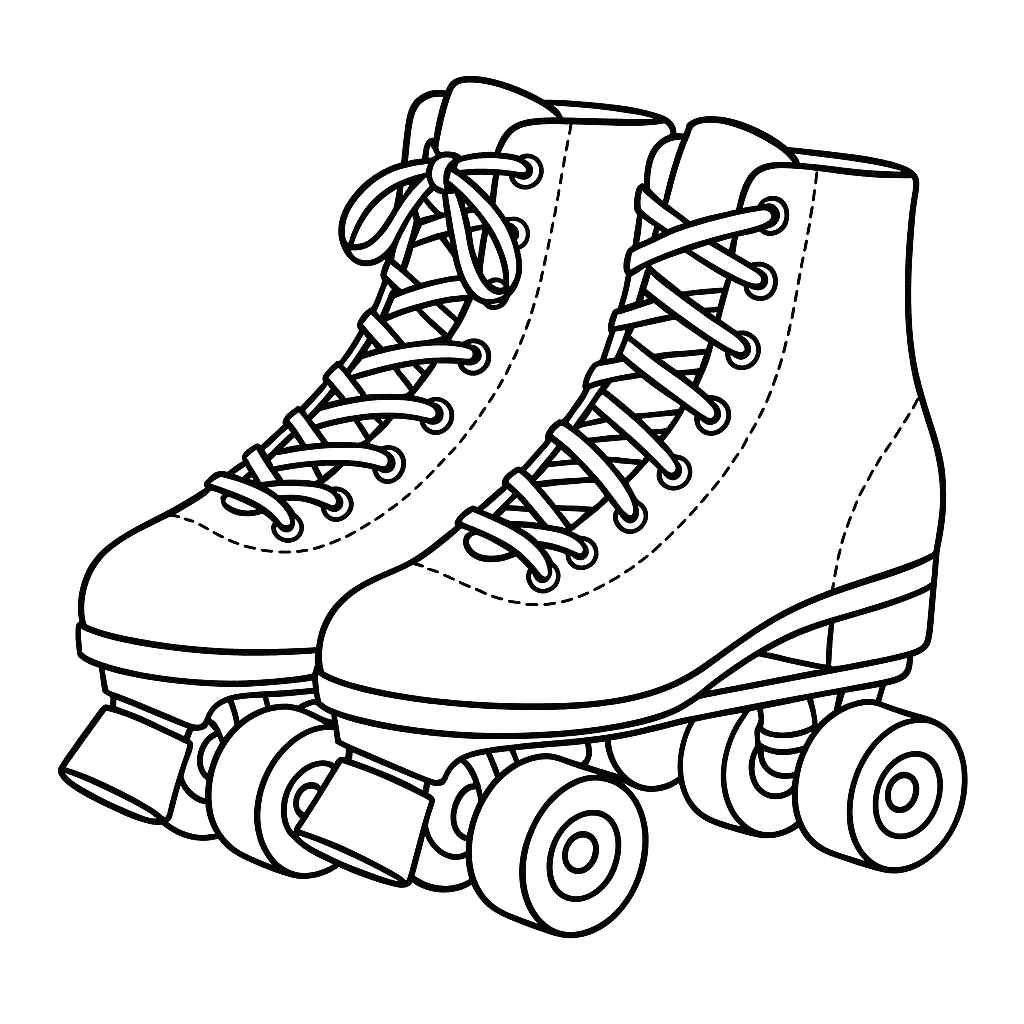 Patins para colorir