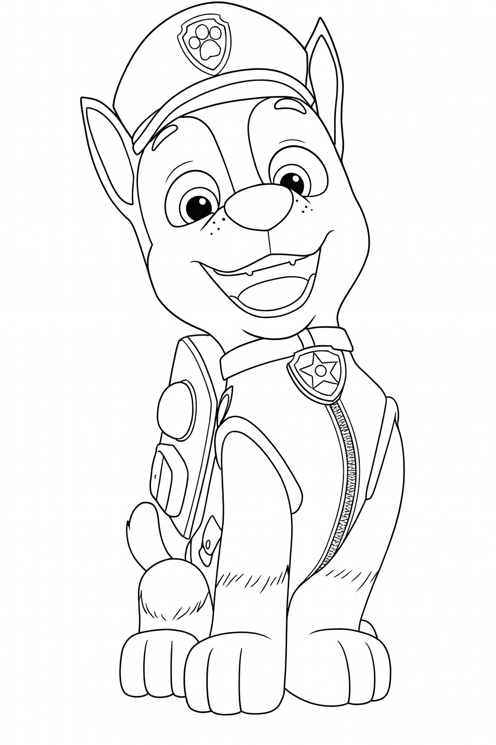 Chase da Patrulha Canina para colorir