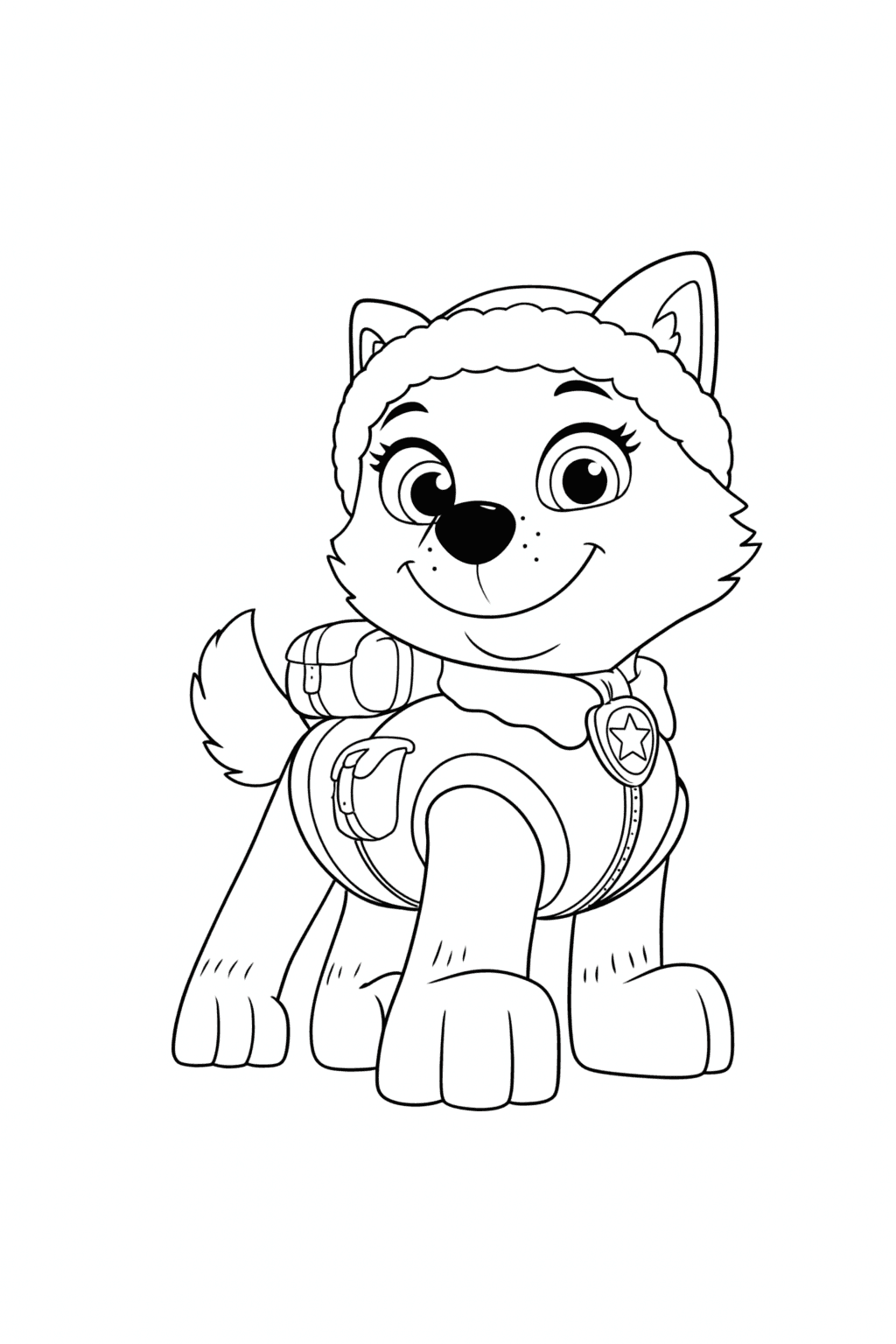 Everest da Patrulha Canina para colorir