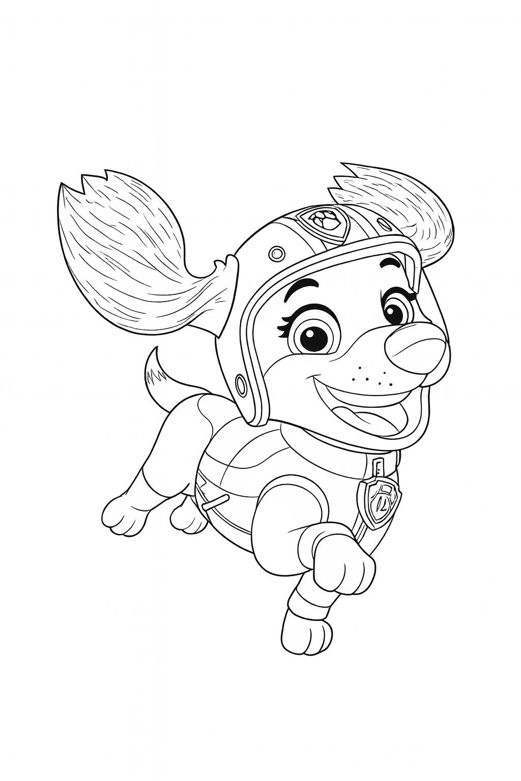 Liberty da Patrulha Canina para colorir