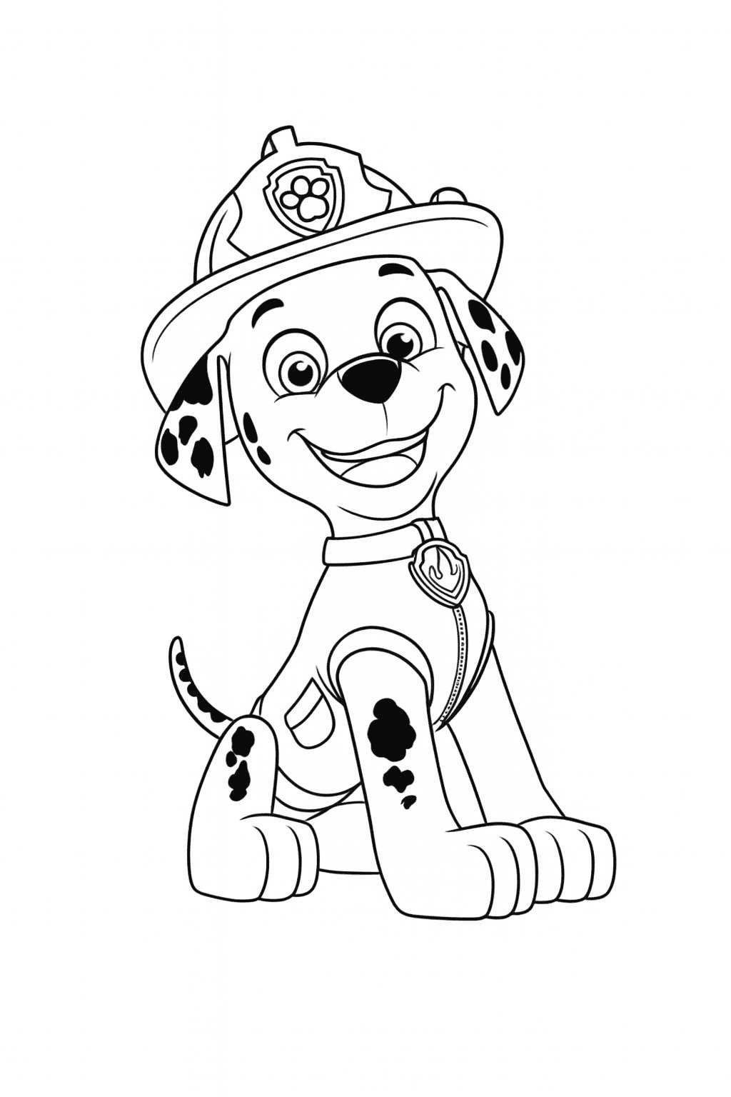 Marshall da Patrulha Canina para colorir