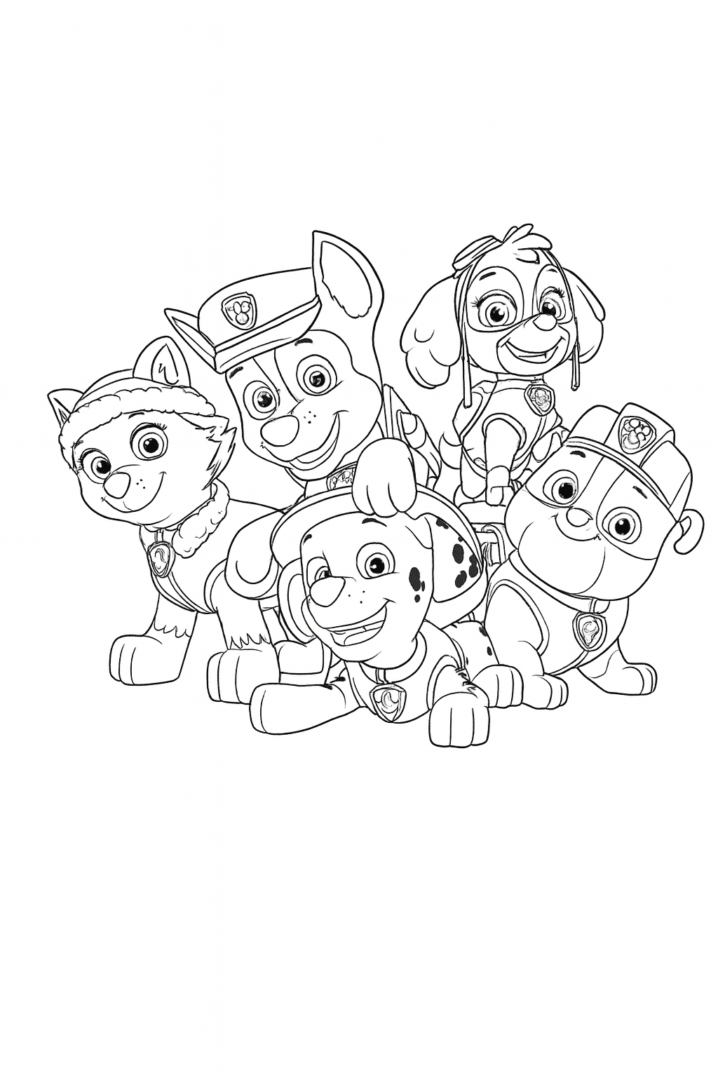 Desenho da Patrulha Canina para colorir