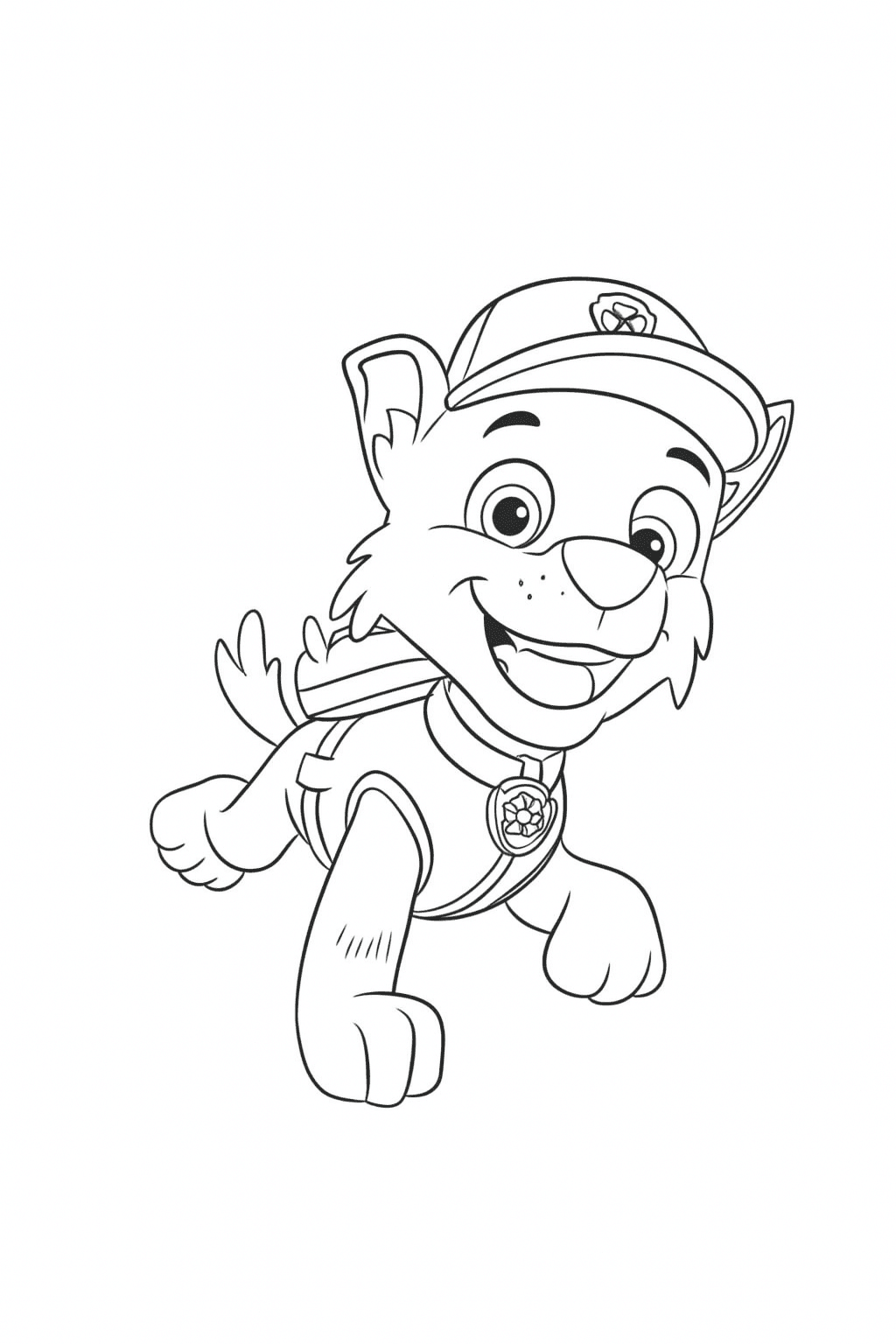 Rocky da Patrulha Canina para colorir