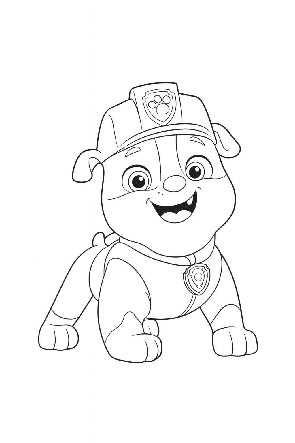 Rubble da Patrulha Canina para colorir