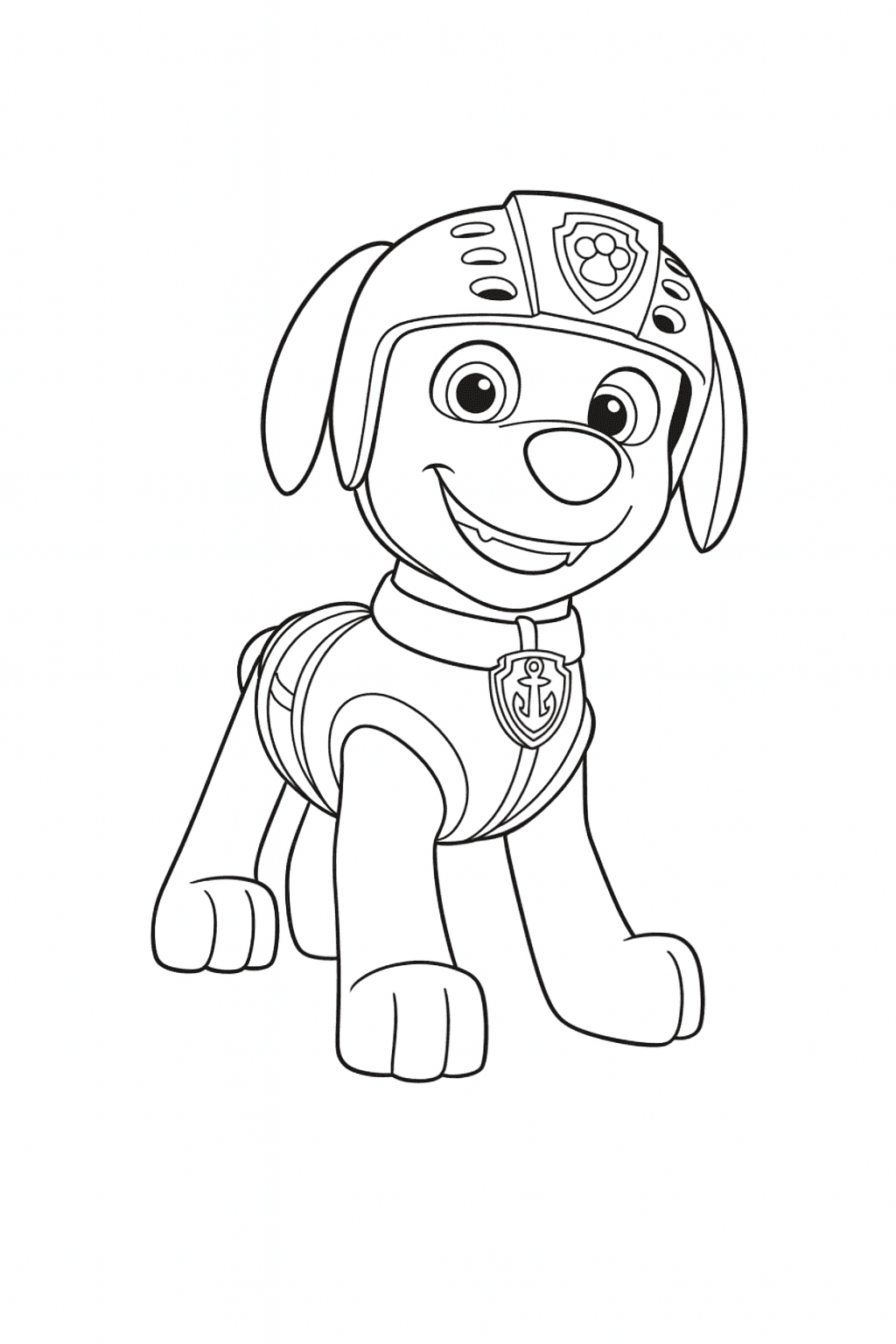 Zuma da Patrulha Canina para colorir