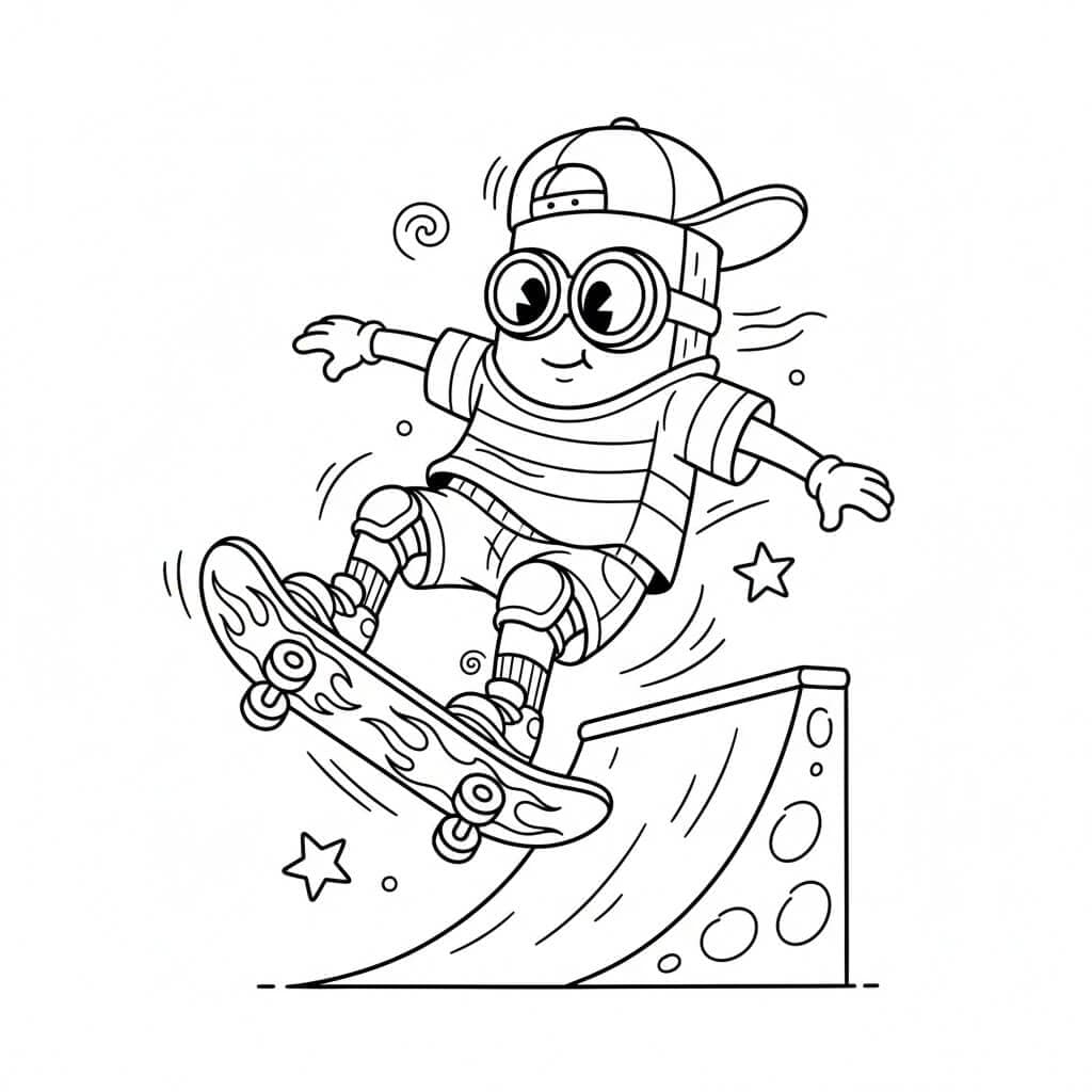 Picolé radical para colorir