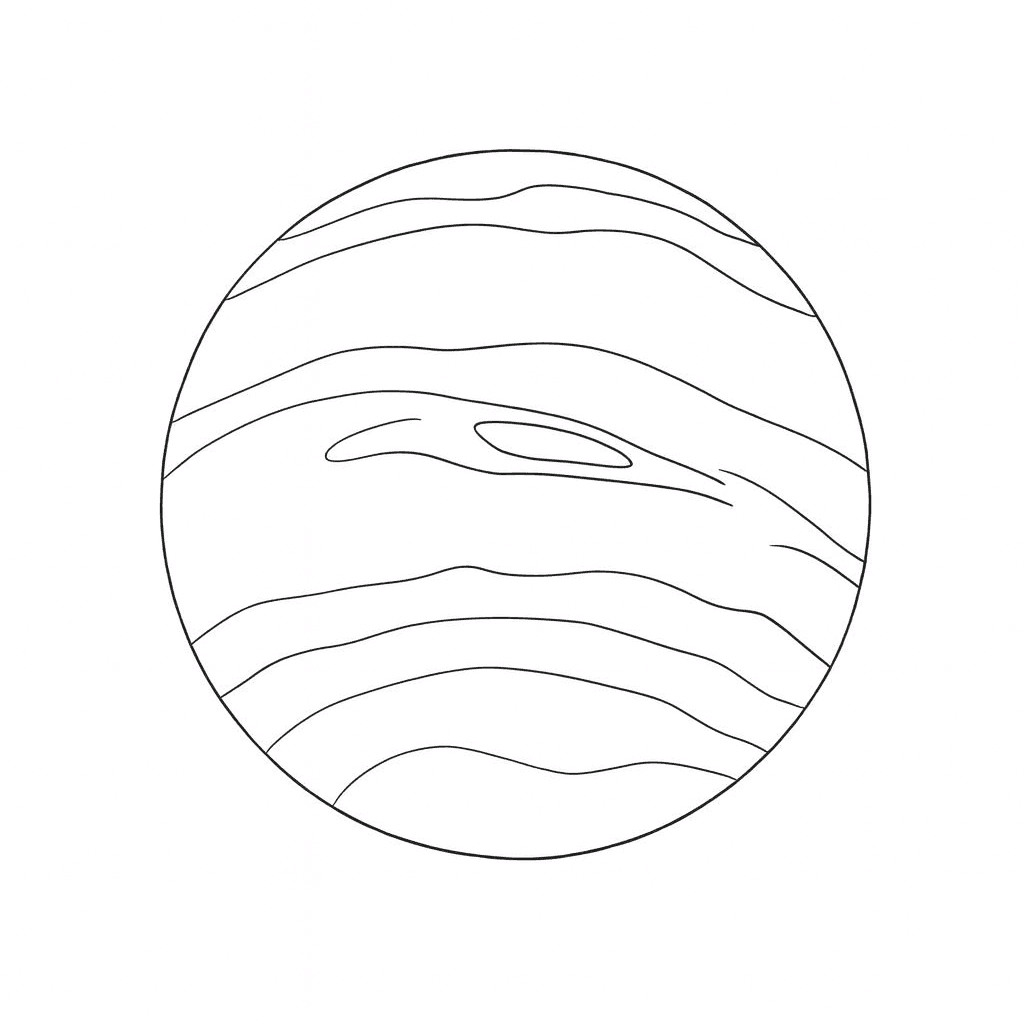 Planeta Netuno para colorir