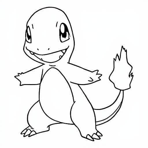 Charmander para colorir