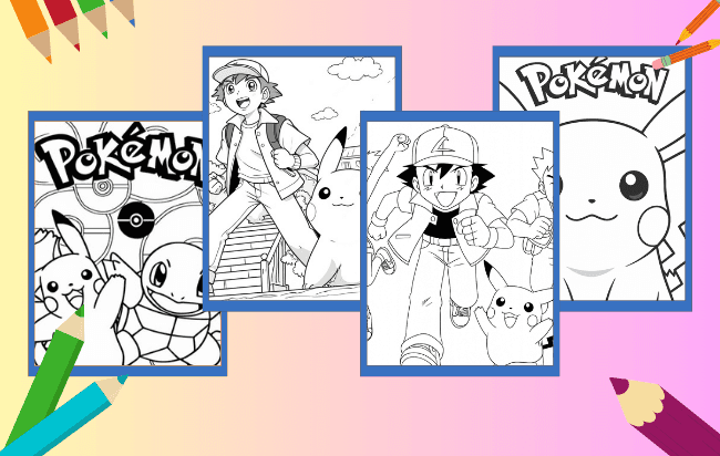 Desenhos de Pokémon para colorir