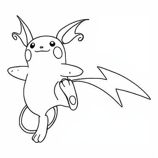 Raichu para colorir