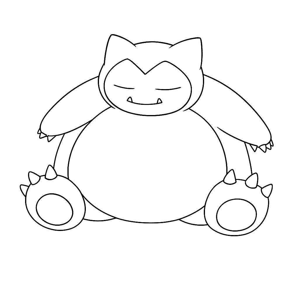 Snorlax para colorir