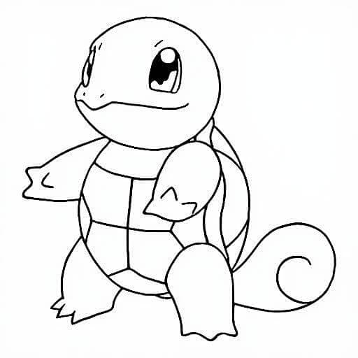 Squirtle para colorir