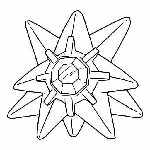 Starmie para colorir