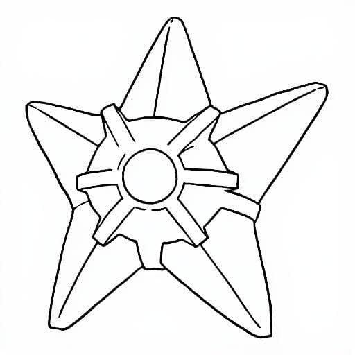Staryu para colorir