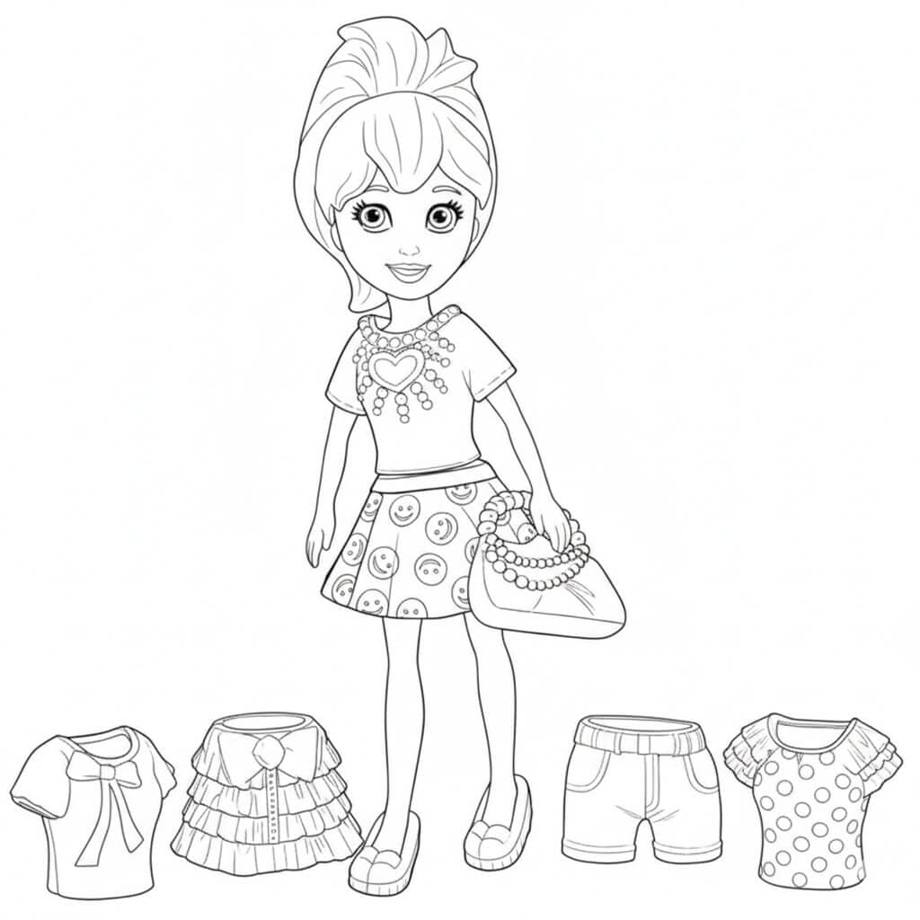 Polly acessórios para colorir