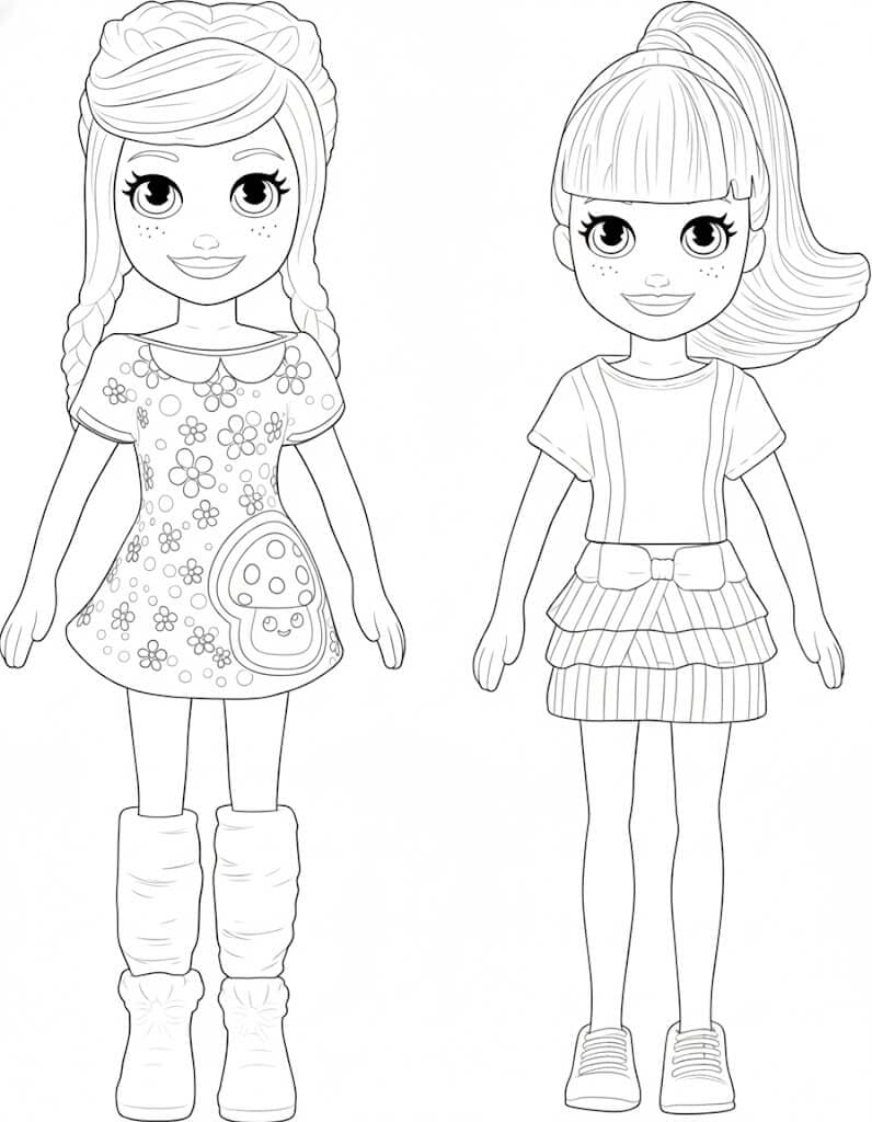 Polly Pocket para colorir