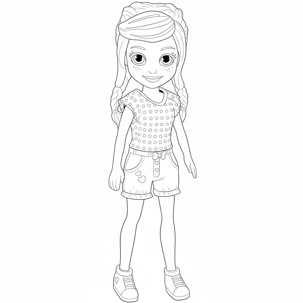 Polly verão para colorir