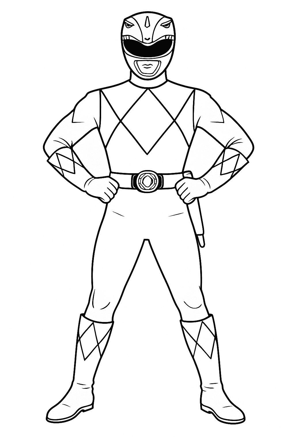 Power Ranger Azul Billy para colorir