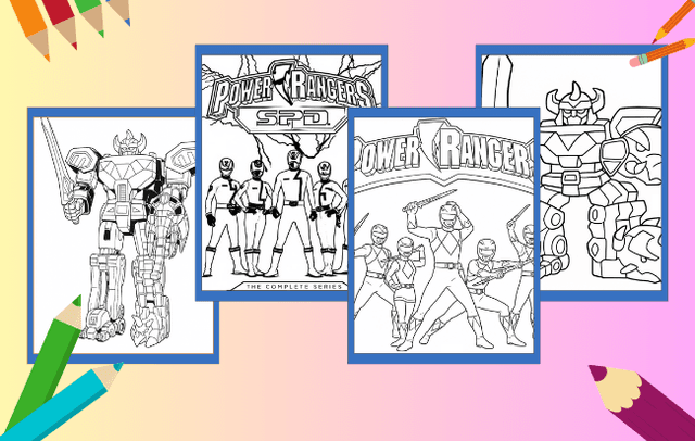 Desenhos dos Power Rangers para colorir