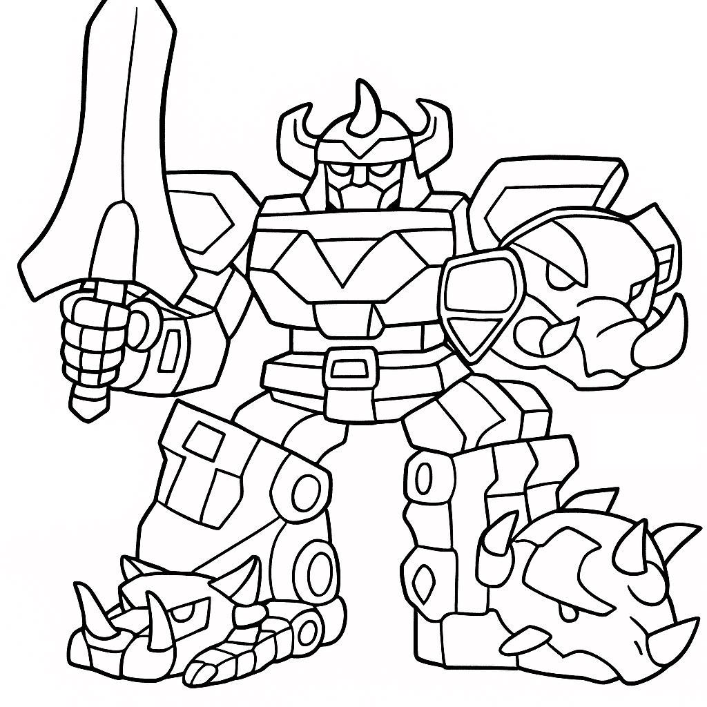 Megazord para colorir