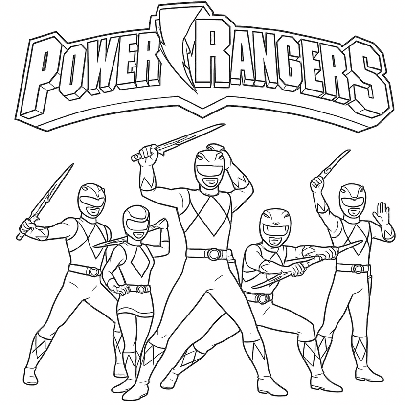 Power Ranger Desenho Para Colorir