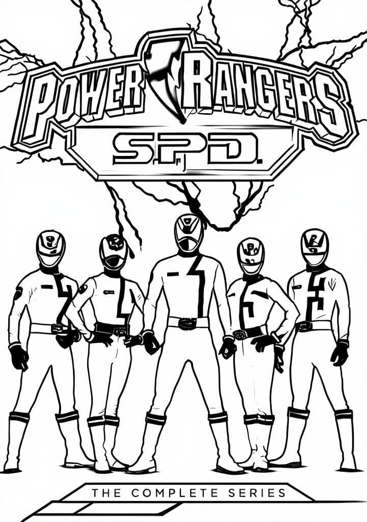 Power Rangers SPD para colorir